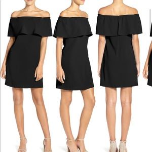 Black off the shoulder dress